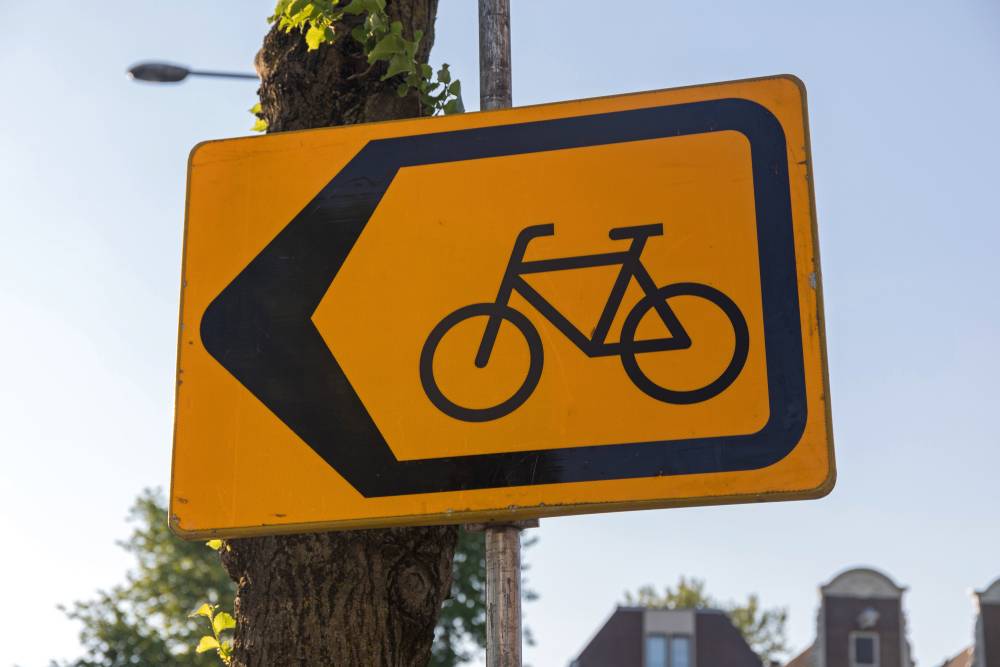 Detour bike sign the Netherlands