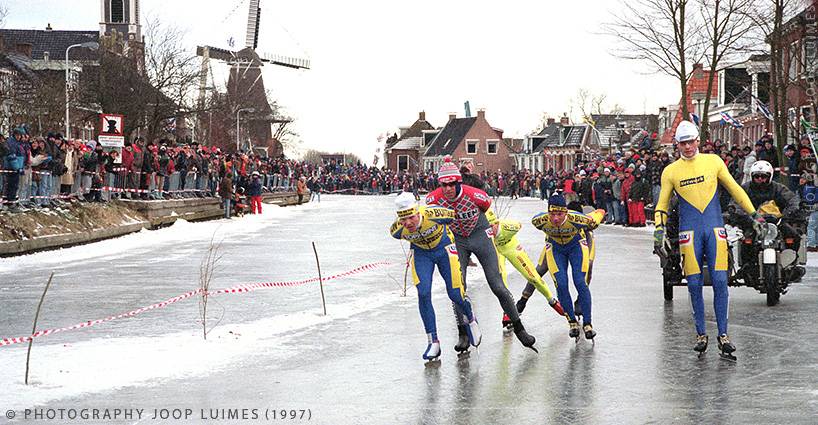 Dutch ice skating the Elfstedentocht win